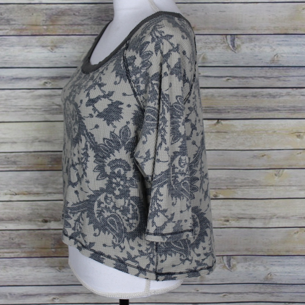 We the Free People Reverse Print Crop Top Medium - Picture 2 of 5